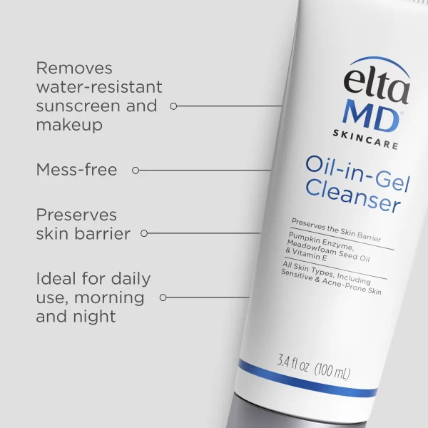 EltaMD Oil to Gel Cleanser 3.4 oz - Image 2